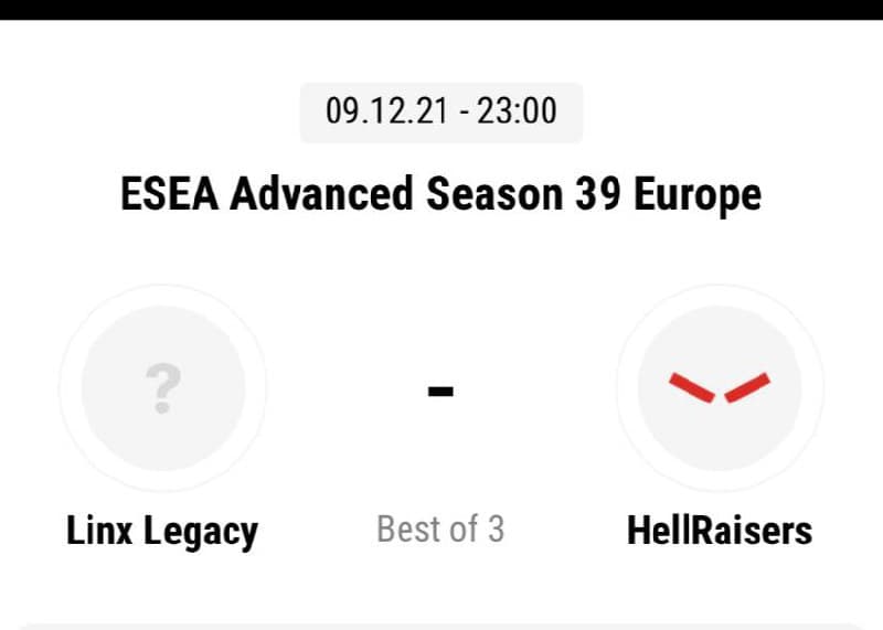 CSGO. ESEA Advanced Season. Linx Legacy — HellRaisers. Прогноз: Победа 2