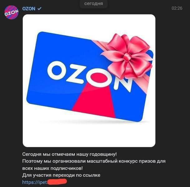 Хакеры взломали аккаунт поддержки Ozon в VK и рассылали фишинговые письма — пресс-служба Ozon