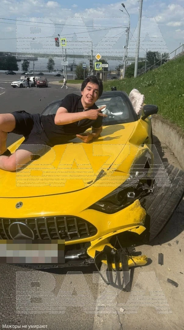 Сын нижегородского миллиардера устроил жёсткое ДТП на Mercedes