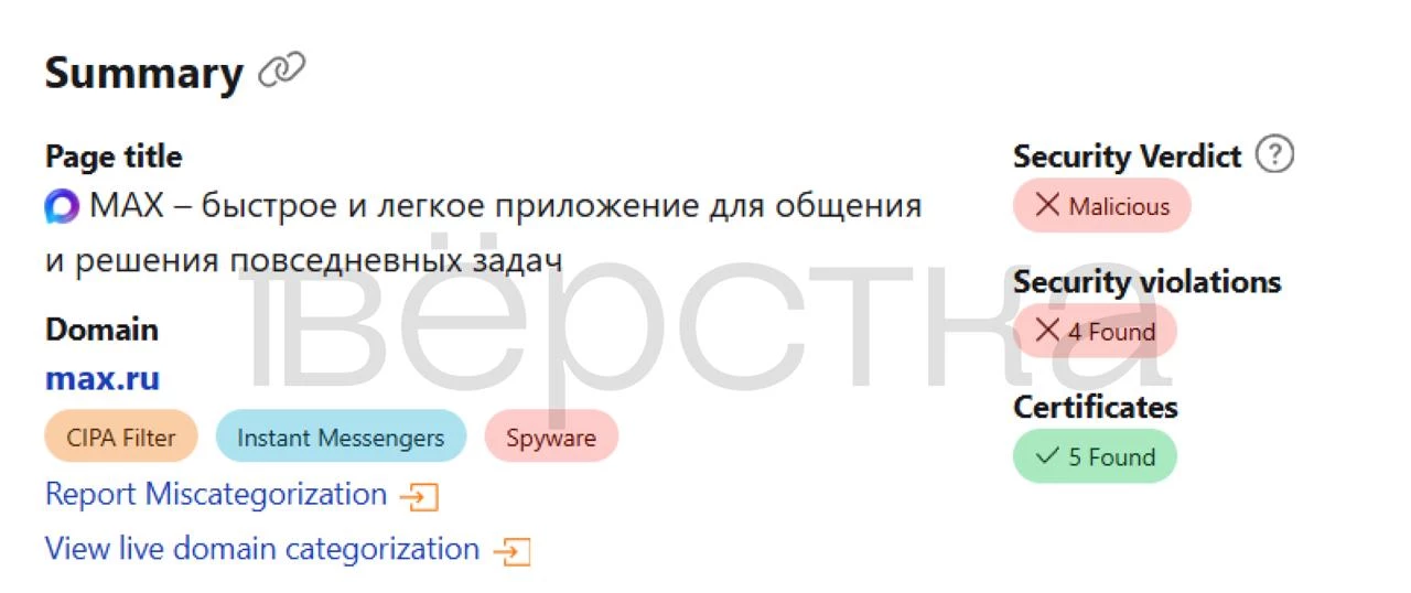 MAX признали шпионским приложением и это может закончиться баном