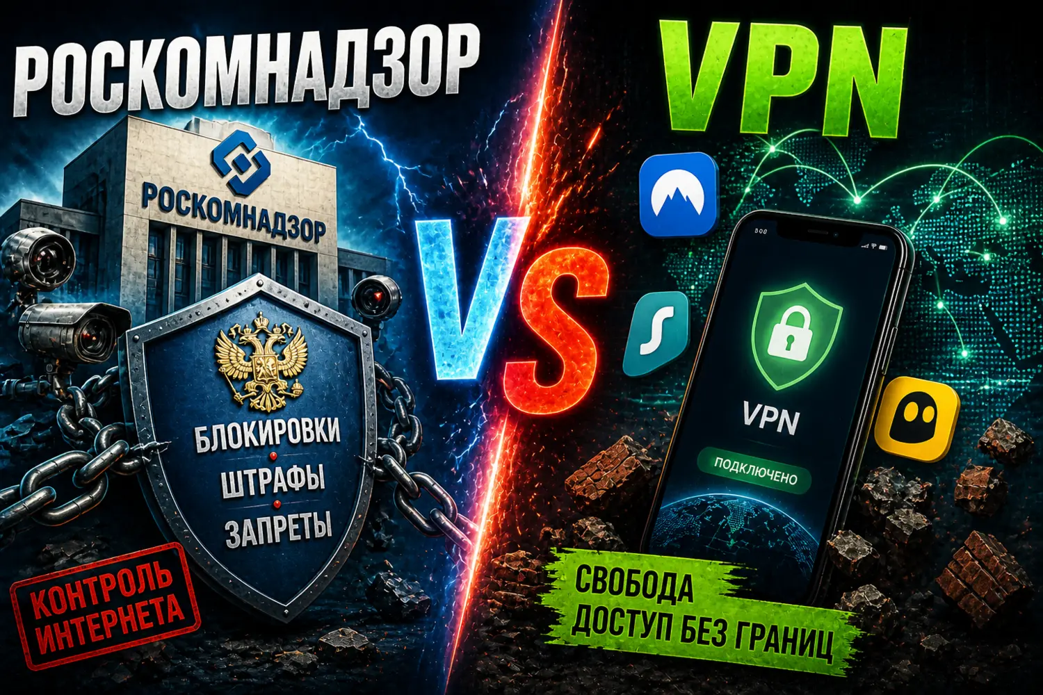 РКН хочет почти полностью задушить VPN и взять под контроль весь трафик в стране