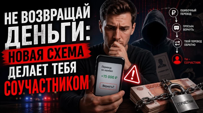 Не возвращай деньги: новая схема делает тебя соучастником