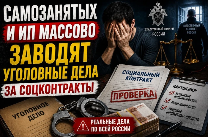 Самозанятых и ИП массово заводят уголовные дела за соцконтракты