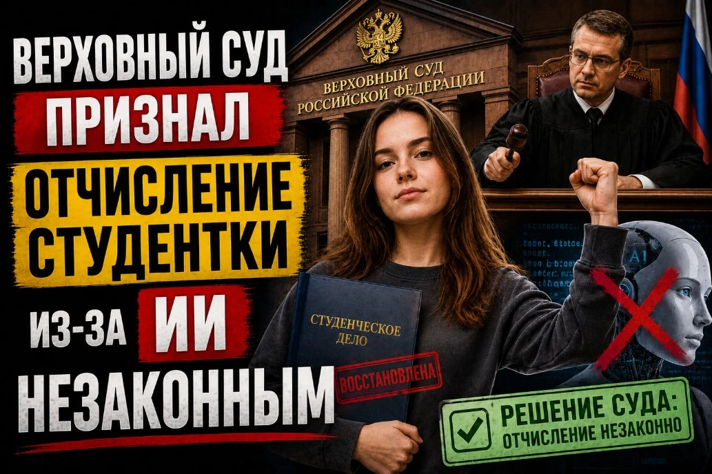 Суд признал незаконным отчисление студентки из-за подозрений на использование нейросети
