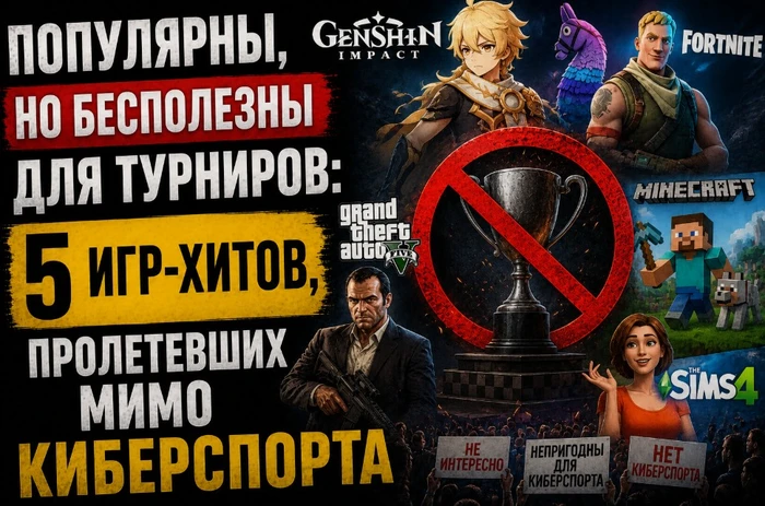 Популярны, но бесполезны для турниров: 5 игр-хитов, пролетевших мимо киберспорта