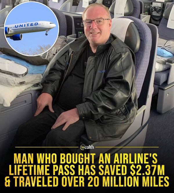 Мужчина на фото сэкономил более $2 млн на авиаперелетах